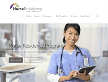 Tablet Screenshot of nurseresidency.org